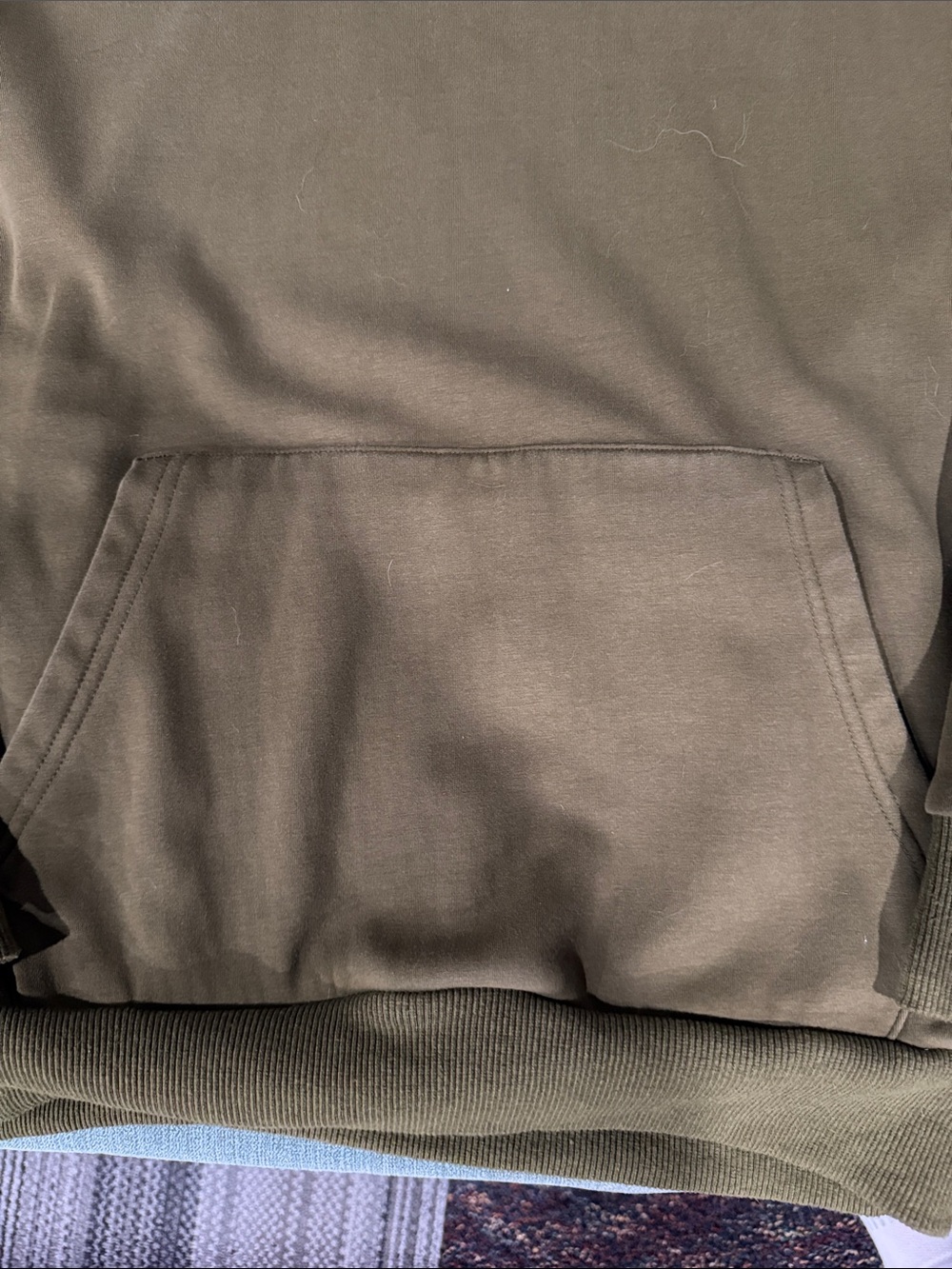 ZYIA Olive Double Snap Hoodie Pullover - Picture 4 of 8
